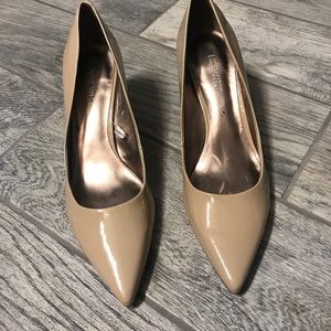 Nine West Patent Leather Pump - Nude